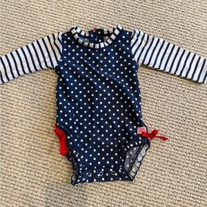 Girls size 6 to 12 months ruffle butts never worn swimsuit